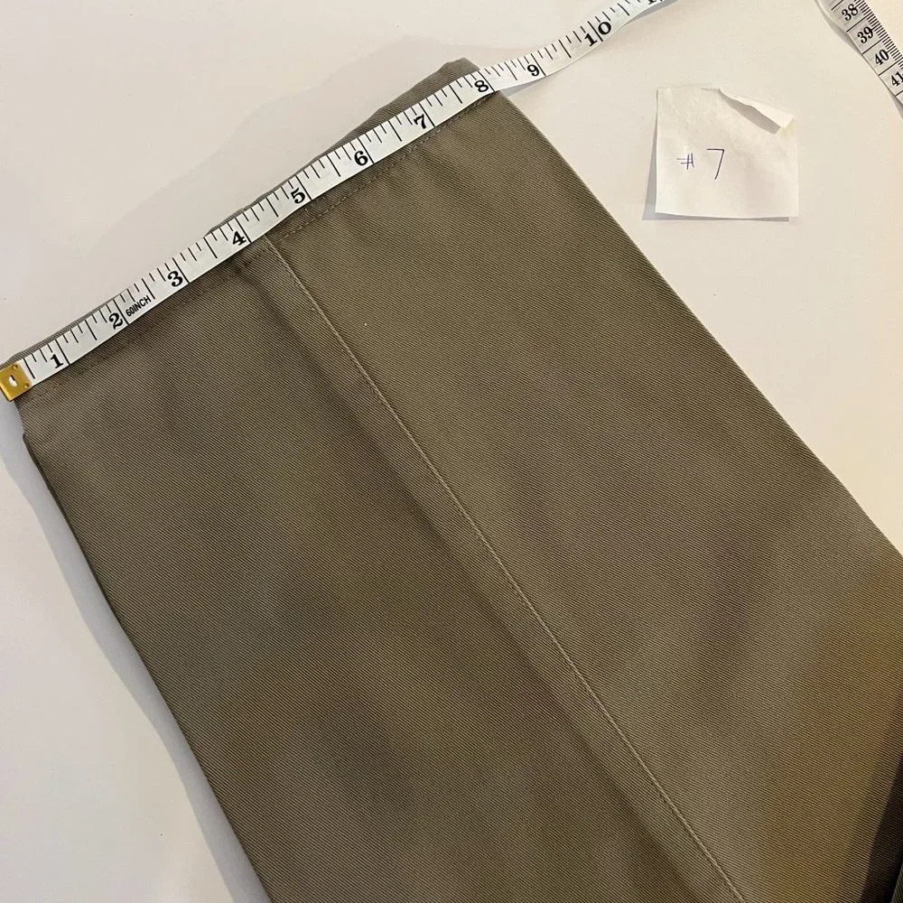 LL Bean Vintage Bayside Wrinkle Free Pleated Twill Cotton Pants w/ Comfort Waist - Picture 9 of 10